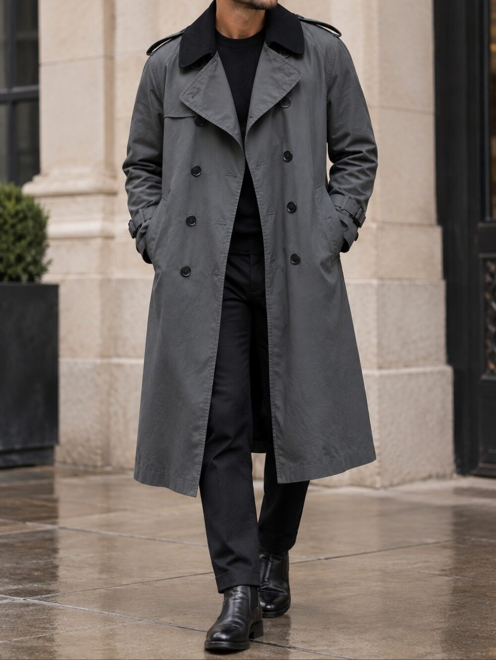 Burberrys Plaid Lined Trench Coat